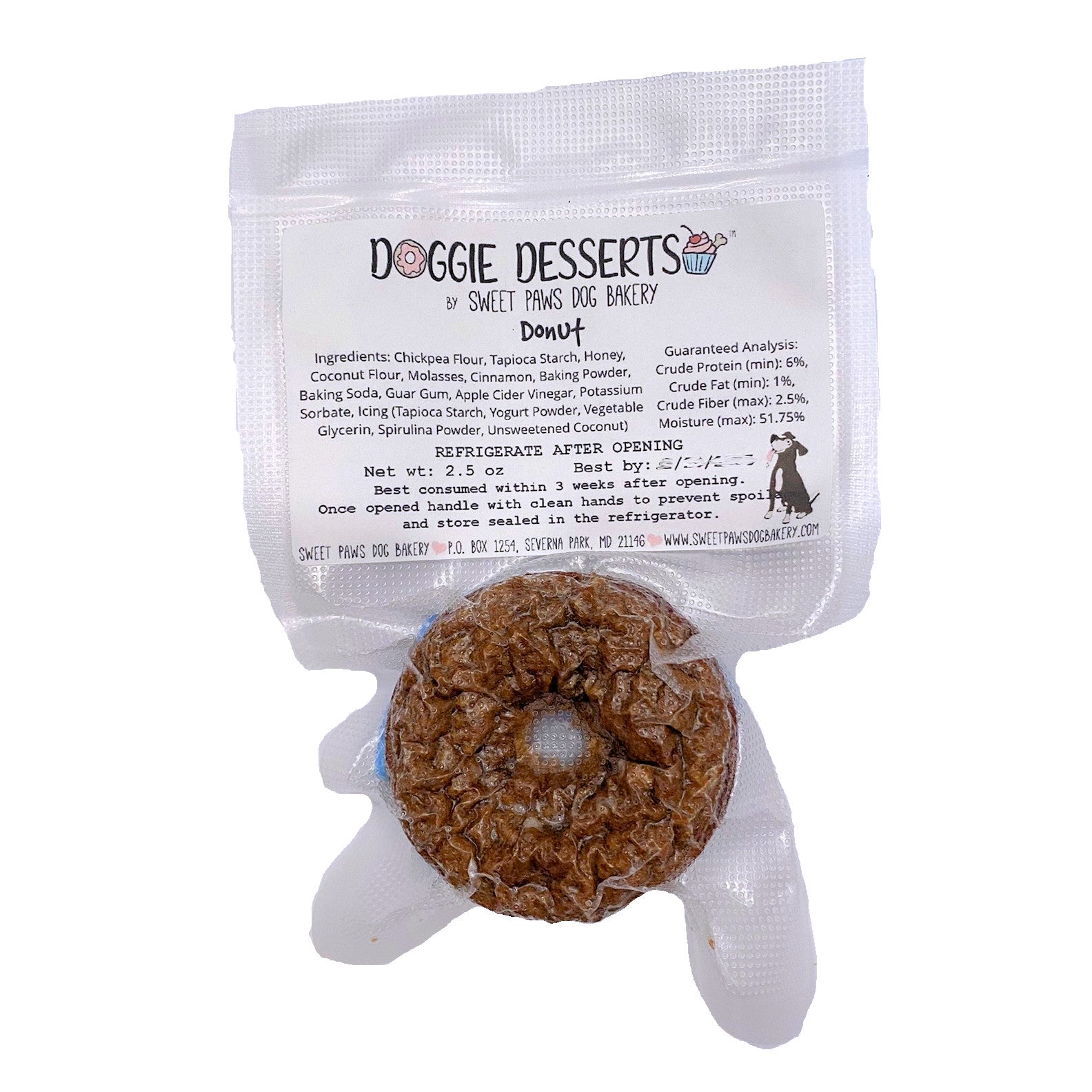 Donut package back